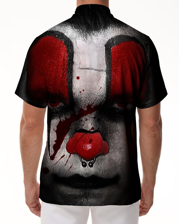
Halloween clown print Hawaiian shirt fashion shirt beach shirt vacation men's fashion shirt summer clothes
                