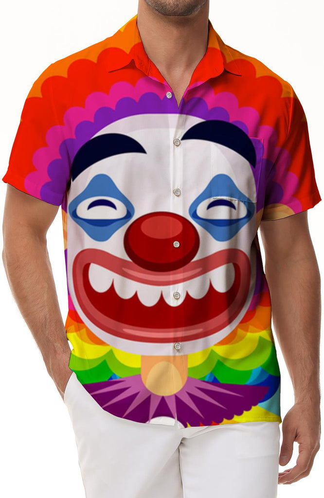 Men's 3D Printed Hawaiian Shirt Funny Cartoon Animal Short Sleeve Tops Summer Casual Boys Street Fashion Shirt