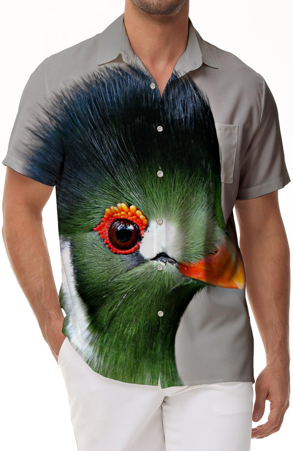 Summer Vacation Shirts Mens Hawaiian Shirts Fun Novelty Button Short Sleeve