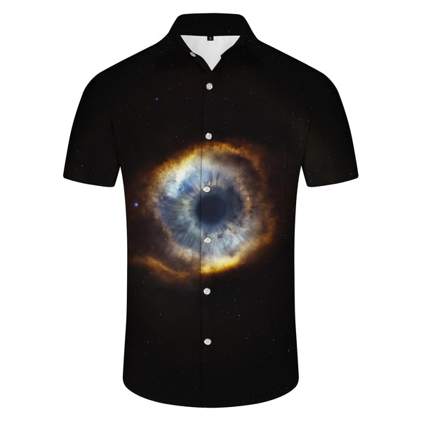 
Pupil color four seasons shirt short-sleeved regular men's casual tropical shirt daily summer beach shirt black
                