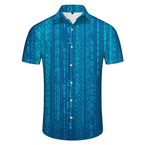 
Fashionable Hawaiian Shirt Short Sleeve Summer Short Sleeve Floral Print Tropical Beach Vacation Men's Casual Loose Tops
                