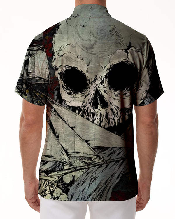 
3D Graphic Design Button Short Sleeve Tropical Vacation Sea Shirt Men's Fun Hawaiian Short Sleeve
                