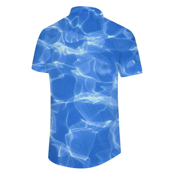 
Tropical Hawaiian Button Short Sleeve Lapel Beach Shirt Mens Hawaiian Shirt Blue
                