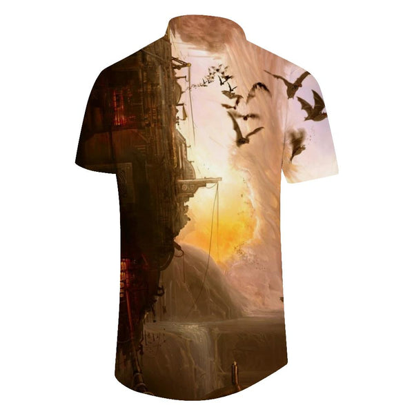 
Fantasy Beautiful Movie Scenery Hawaiian Shirt Men's Summer Beach Casual Shirt Short Sleeve Button
                