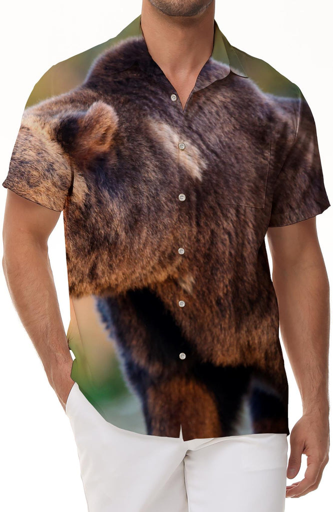 Shirt Animal Mens Casual Tropical Hawaiian Short Sleeve Button Shirt Casual Beach Ocean