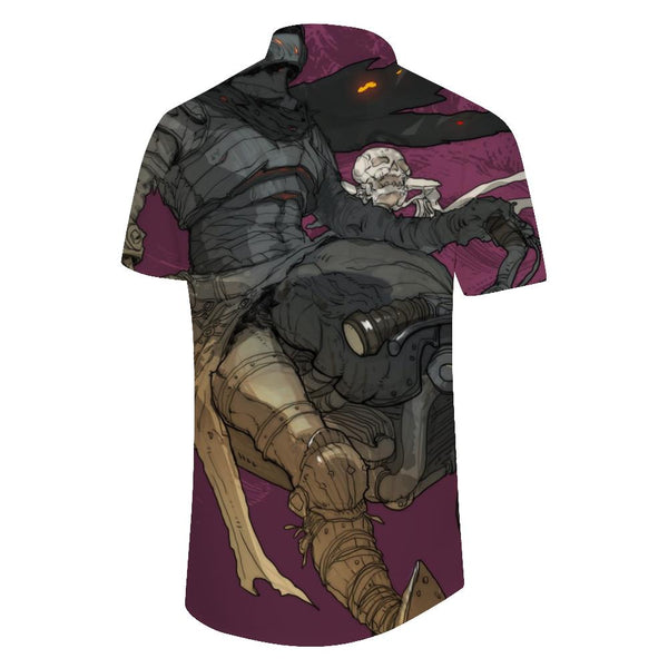 
Grey shirt men high quality design short sleeve breathable fashion shirt men casual button down shirt
                