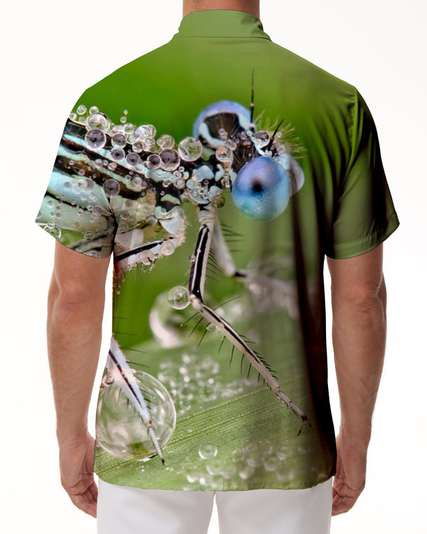 
Colorful Animal Dragonfly Hawaiian Shirt Button-Down Button-Down Pocket Short Sleeve Shirt Men's Beach Ocean Short Sleeve
                
