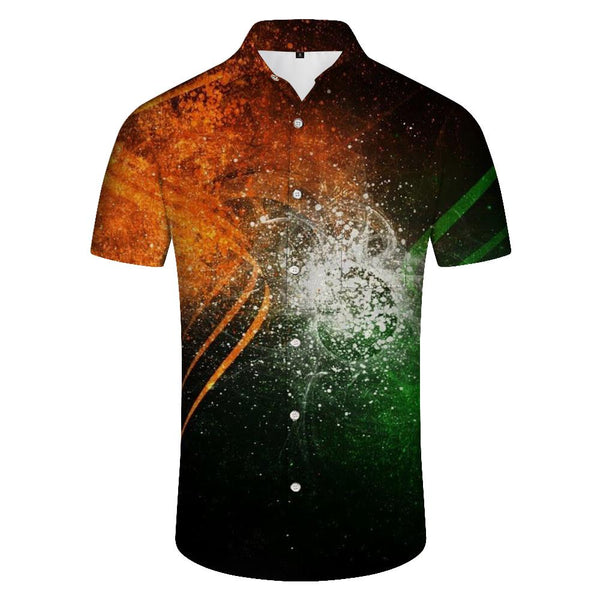 
3D digital printing Hawaiian shirt fashion retro street loose casual short-sleeved shirt tops men
                