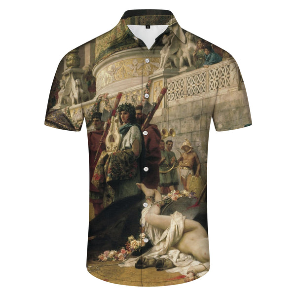
Vintage European Oil Painting Hawaiian Shirt Men's Loose Casual Daily Street Art Style Short Sleeve
                