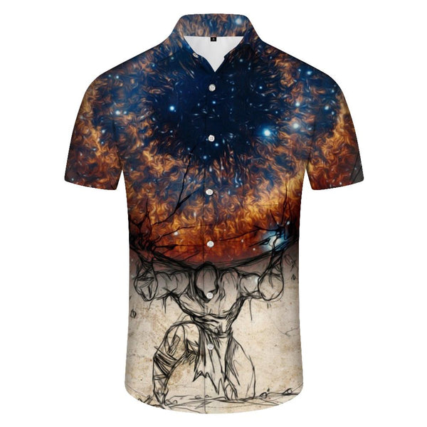 
Brown Large Pupil Shirt 3D Printed Button Casual Short Sleeve Shirt Floral Print Hawaiian Shirt Short Sleeve Casual Everyday Shirt Clothes
                