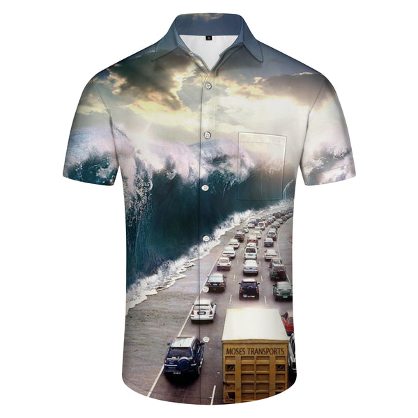 
Outdoor Soft Modern Mens Hawaiian Shirt Mens Short Sleeve Shirt
                
