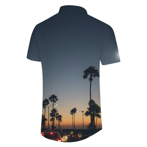 
Hawaiian Men's Beach Short Sleeve Tropical Print Floral Hawaiian Polyester Regular Fit Casual Shirt
                