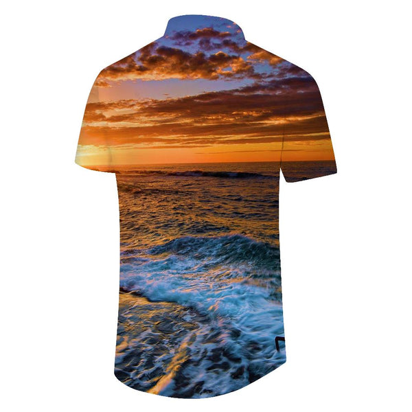 
Summer clothing mens vintage beach wear mens casual button down hawaiian shirt trendy tropical
                
