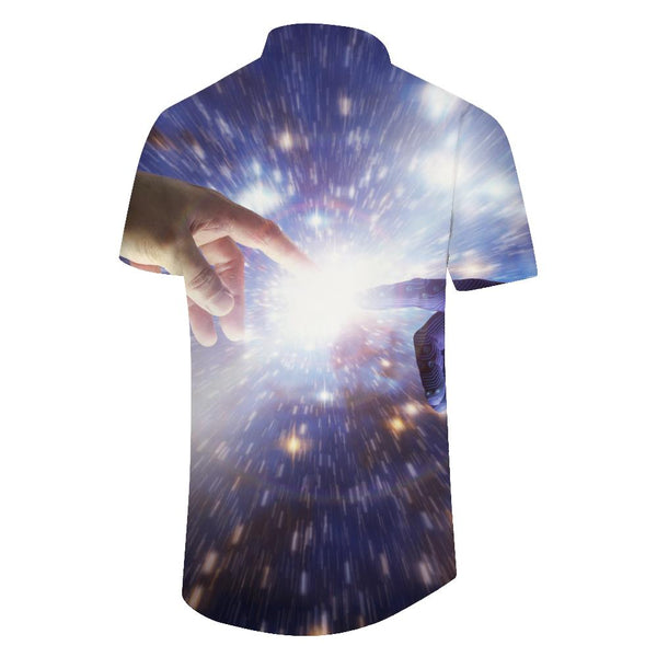 
Fantasy Crossing Button Casual Loose Summer Leisure Short Sleeve Tops Suitable for Outdoor Vacation Home Travel Beach
                