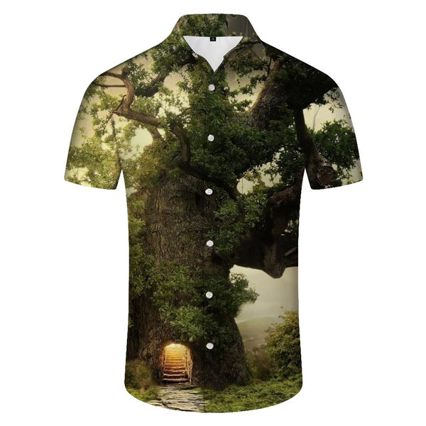 
3d printed pattern button short sleeves fashion fun Hawaii suitable for casual short sleeve shirts beach vacation
                