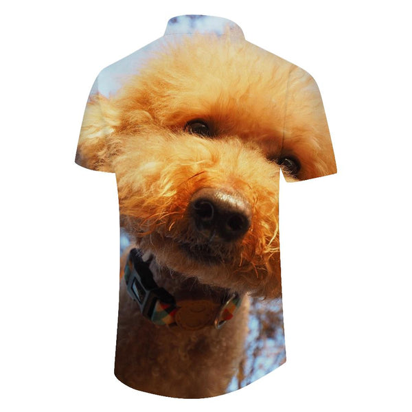 
Cocker Spaniel with Vintage American Flag Men's Hawaiian Shirt 3D Print Casual Short Sleeve Button-Down Shirt Short Sleeve
                