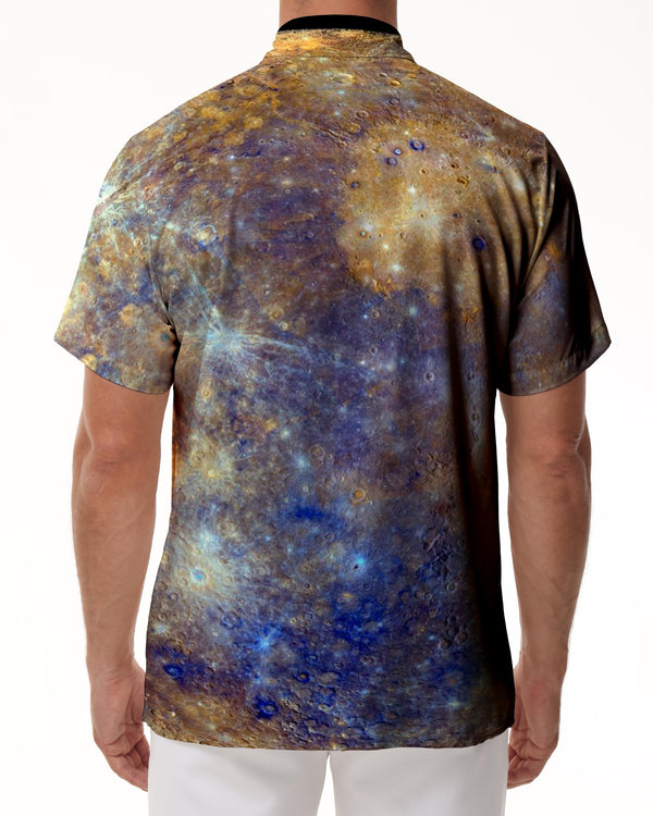 
Shining Planet Digital Print Men's Casual Shirt Tops Print Beach Fashion Summer Style Trendy Style Hawaiian Button Short Sleeve Shirt
                