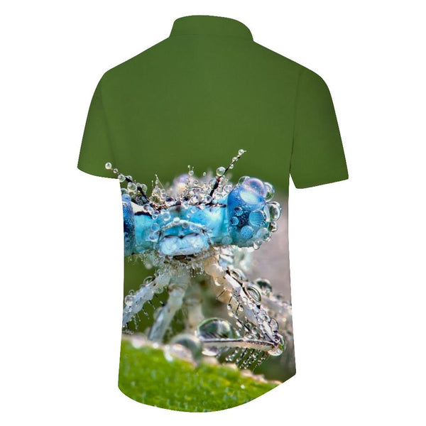 
Animal Men's Short Sleeve Shirt Casual Button Shirt Summer Tops with Pockets
                