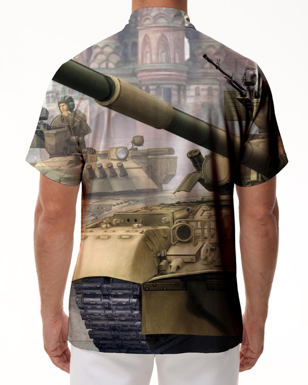 
Cartoon Print Beach Shirt Men's Breathable Short Sleeve Hawaiian Button Shirt Holiday Button Shirt Simple
                