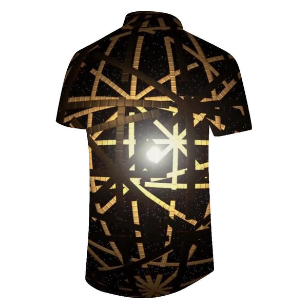 
Lapel Hawaiian Shirt Short Sleeve Fashion Digital Printing Men's Short Sleeve Shirt Summer Button Lapel Clothing
                