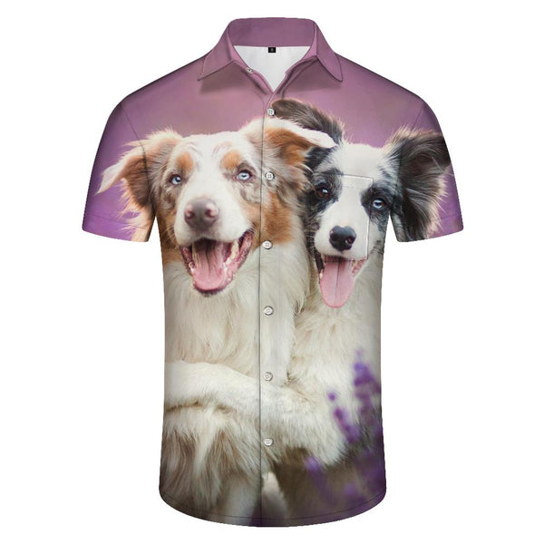 
Elegant Cute Dog Print Men's Hawaiian Shirt Tops Summer Beach Short Sleeves Casual Short Sleeves
                
