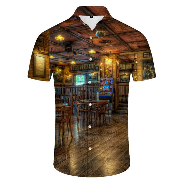 
Party Retro Hawaiian Button Lapel Pocket Four Seasons Men's Daily Collar Shirt Casual Button Shirt Short Sleeve Holiday Beach
                