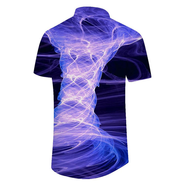 
Natural green tornado breathable and comfortable button down Hawaiian shirt for men short sleeve short sleeve shirt casual daily travel
                