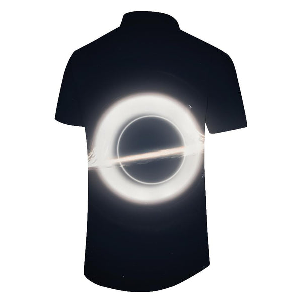 
White Halo Hawaiian Shirt Men Summer Beach Print Casual Short Sleeve Button Summer Beach Shirt
                