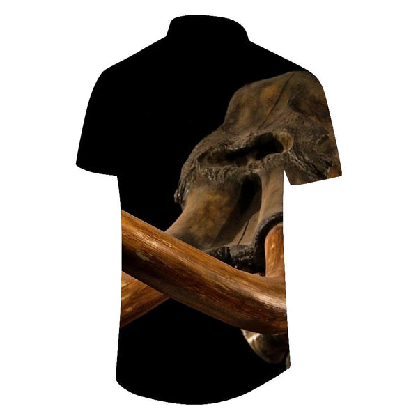 
Extinct Animals Men's Summer Casual Shirt Loose Fit Fashion Button-Down Beach Short Sleeve Shirt Hawaiian Top
                