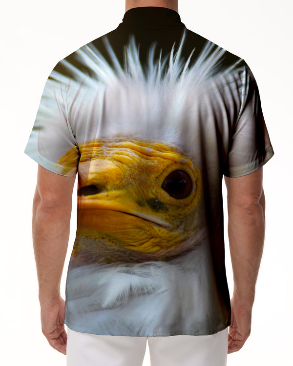 
Forest Bald Eagle Men's Casual Short Sleeve Shirt Button-Down Dress Shirt Summer Hawaiian Shirt Fashion
                
