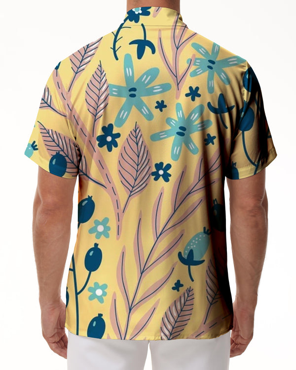 
Button-down Beach Casual Beach Shirt Casual Men's Hawaiian Shirt Party Holiday Seaside Party
                