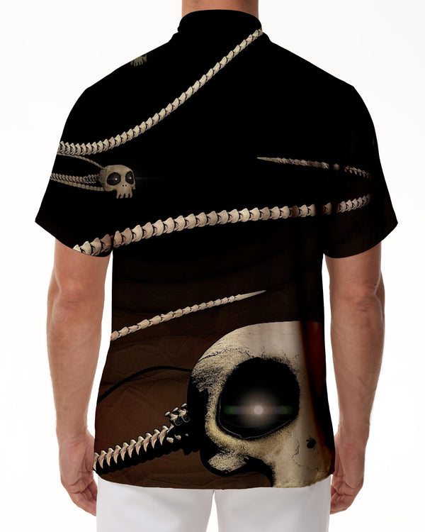 
Summer Beach Shirt with Pockets Men's Daily Travel Hawaiian Style Shirt Short Sleeve Casual Button Tie
                