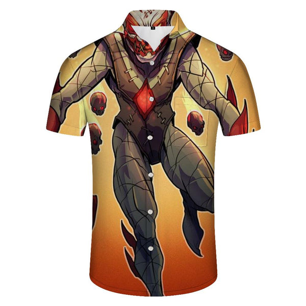 
New arrival men's casual shirts retro tribal print casual shirts short sleeves hawaiian pool beach party
                