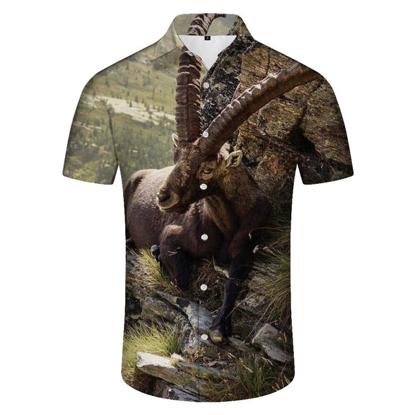 
Camouflage Hunting Animal Wild Boar 3D Short Sleeve Summer Casual Men Shirt Fashion Street Clothing Shirt Short Sleeve Tops
                