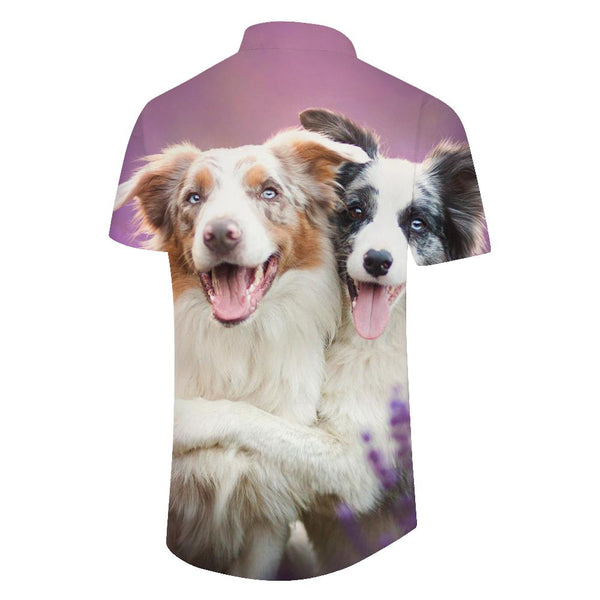 
Elegant Cute Dog Print Men's Hawaiian Shirt Tops Summer Beach Short Sleeves Casual Short Sleeves
                