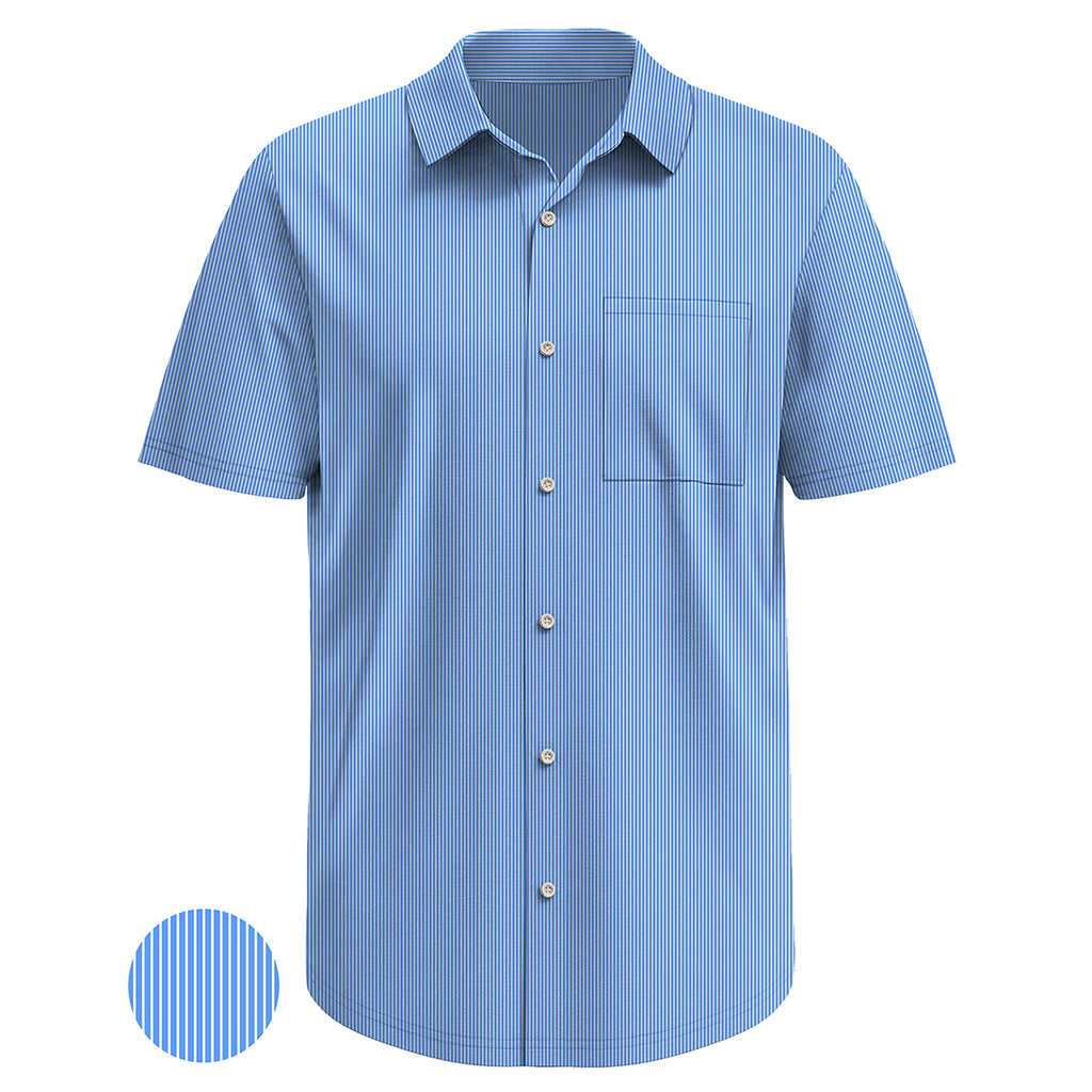 Men’s Micro Print Shirt – Breathable Fabric, Comfortable Fit, No Shrink After Wash