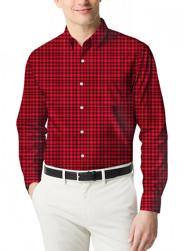 Men's Flannel Casual Classic Slim Fit Plaid Long Sleeve Shirt