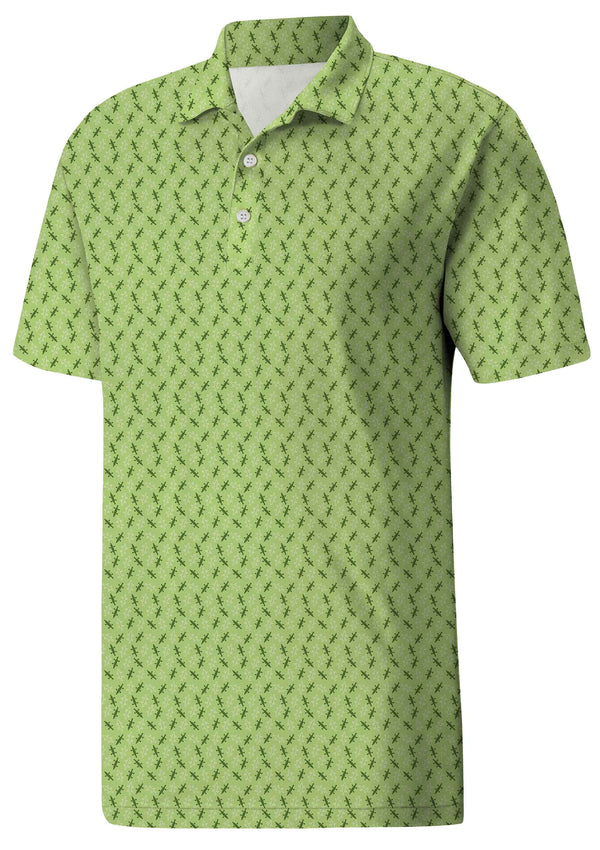 Geometric Pattern Golf Polo - Modern & Unique Style for the Course