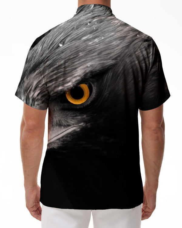 
Grey Eagle Funny 3D Print Shirt Men Summer Graphic Short Sleeve Hawaiian Button Top Style
                