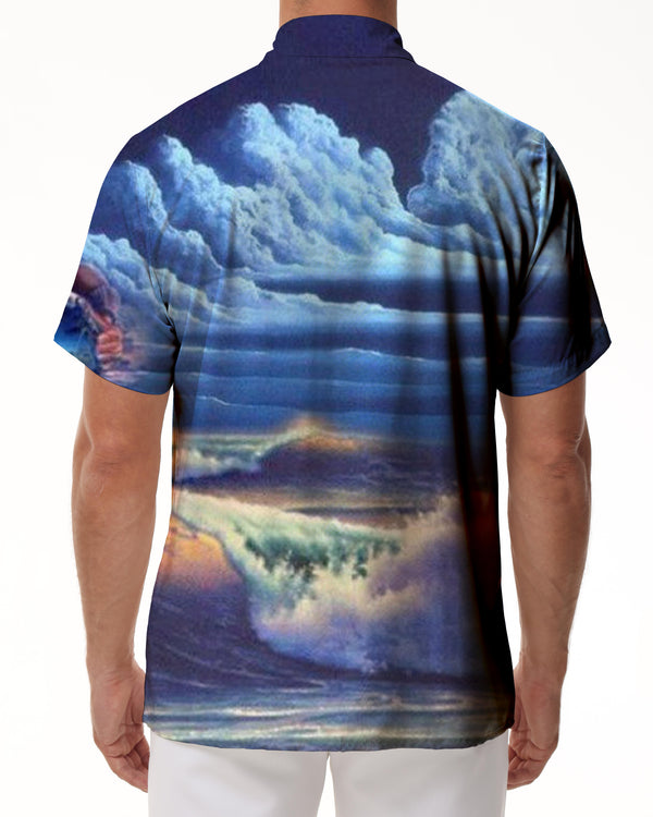 
Blue Ocean Men's Casual Shirt Short Sleeve Regular Fit Fashion Camping Beach Shirt Tops
                