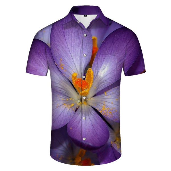 
Purple Saffron Mens Hawaiian Shirt Short Sleeve Casual Hawaiian Shirt Button Down Shirt Mens Beach Shirt
                