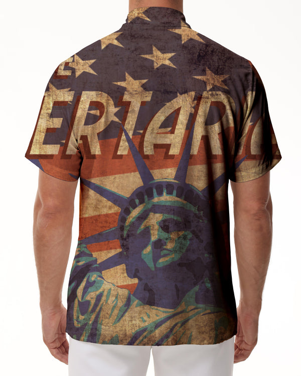 
Vintage Statue of Liberty Newspaper Men's Short Sleeve Shirt 3D Printed Long Sleeve Shirt Four Seasons Hawaiian Short Sleeve Shirt Tops
                