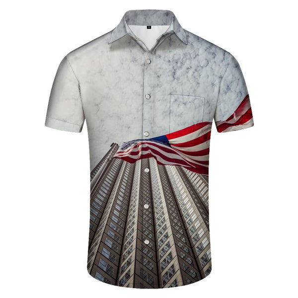 
Washington Street Cool Men's Casual Short Sleeve Shirt Hawaiian Resort Fashion Shirt Short Sleeve
                