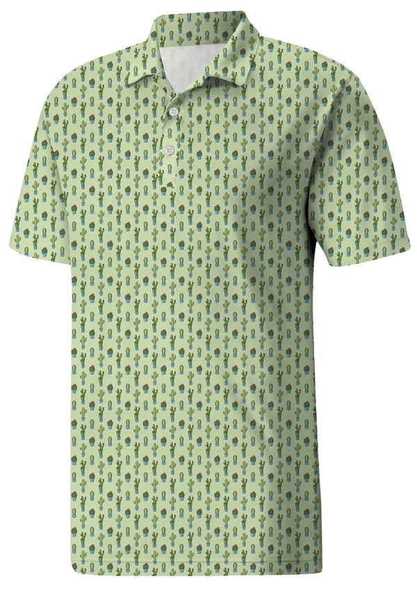 Individual Print Casual Polo - Stand Out with a Subtle All-Over Motif