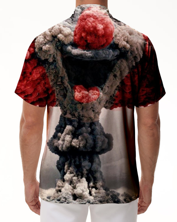 
Explosion Personalized Clown 3d Printed Shirt Men Street Short Sleeve Tropical Jungle Short Sleeve Shirt Lapel Button Loose Hawaiian Button Short Sleeve Shirt Rap
                