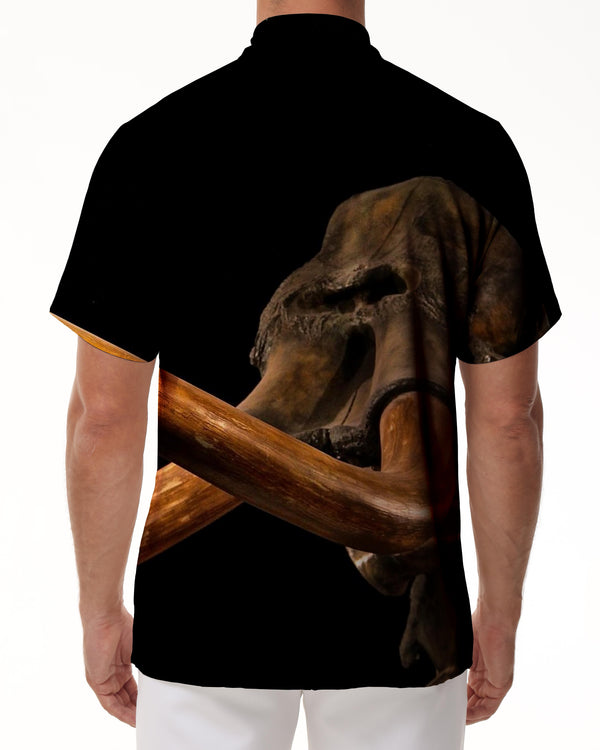 
Extinct Animals Men's Summer Casual Shirt Loose Fit Fashion Button-Down Beach Short Sleeve Shirt Hawaiian Top
                