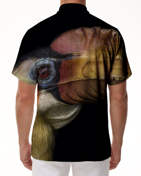 
Personalized Abstract Rap Style Bird Shirt Men Pocket Loose Classic Fashion Casual Hawaiian Tropical Button Lapel Short Sleeve Black
                