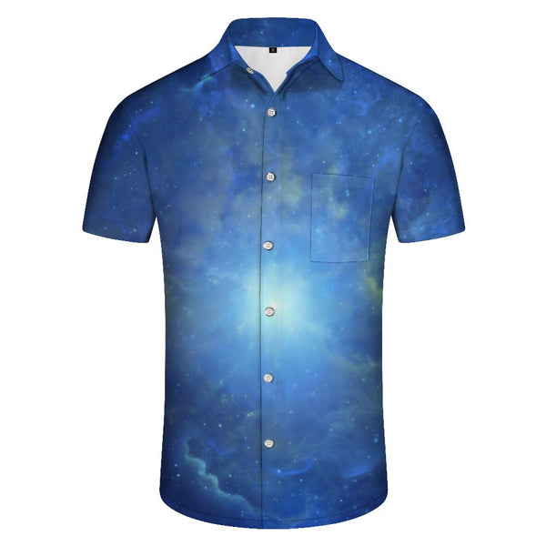 
3D Galaxy Print Shirt Men Tops Casual Space Shirt Hawaiian Shirt Men Short Sleeve Shirt Blue
                