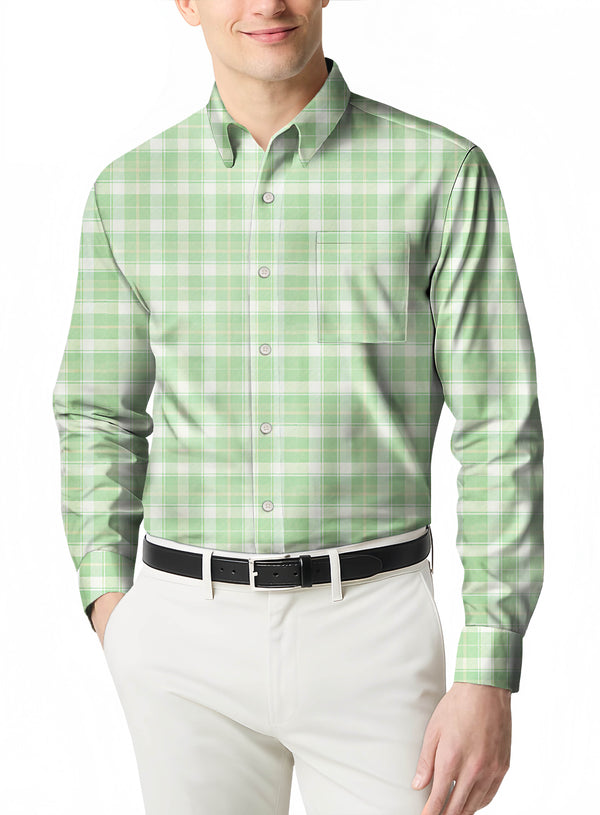 Luxurious Soft Flannel a Plush Comfortable Slim Fit Plaid Shirt