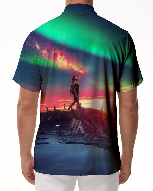 
Tropical Adventure Men's Fashion Hawaiian Shirt Casual 3D Landscape Printed Shirt Summer Loose Thin Short Sleeve Top Trendy Beach Shirt Lapel
                